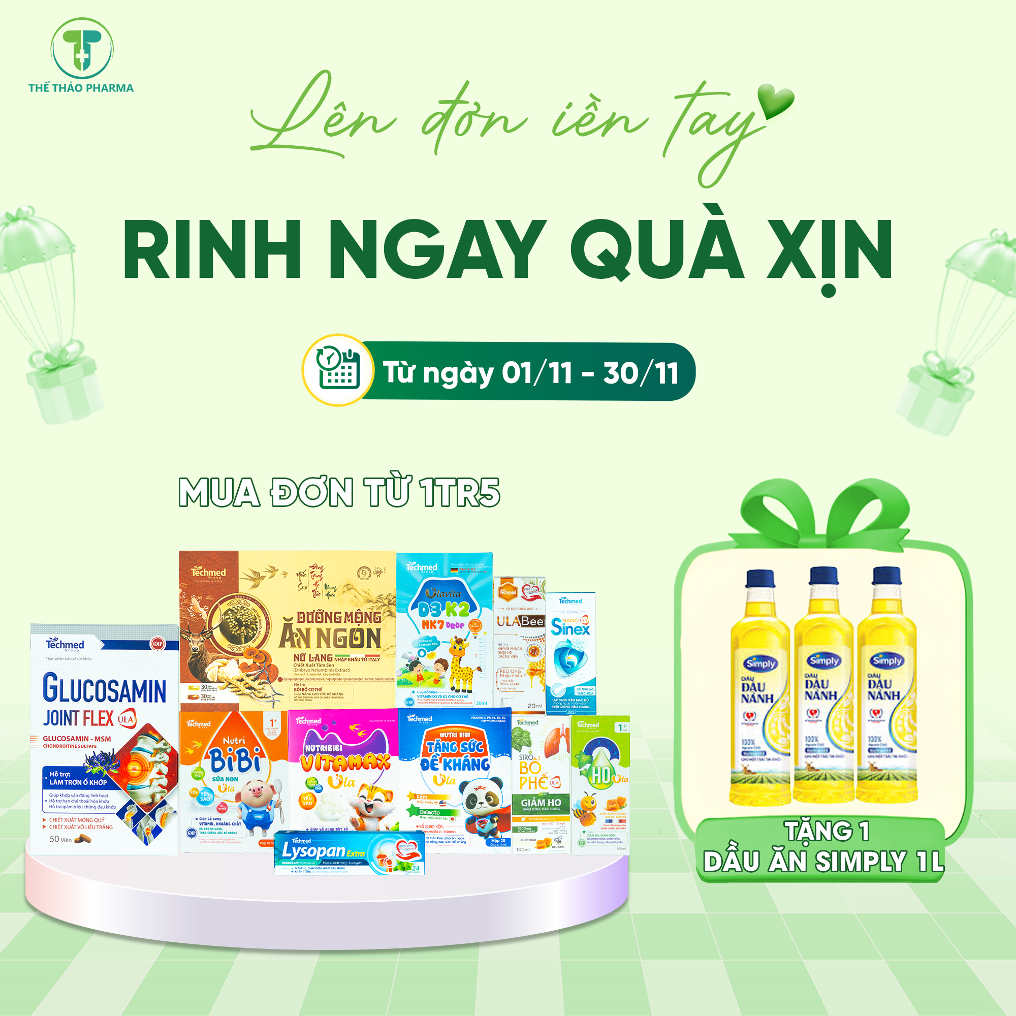 💚 LÊN ĐƠN LIỀN TAY – RINH NGAY QUÀ XỊN 💚